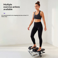 Steppeur compact, portable, silencieux, en plastique, multifonctionnel, pour des entraînements complets du corps et des exercices sous le bureau