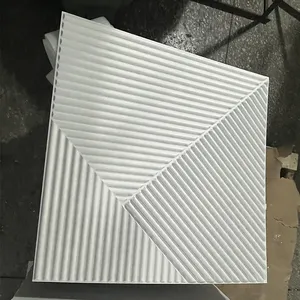 도매 외부 및 내부 50x50cm 3D 벽 패널 질감 PVC 장식 보드