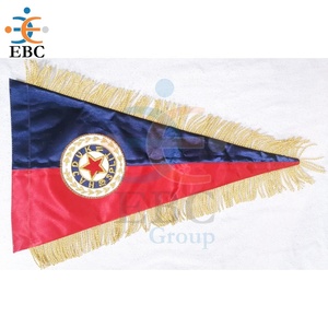 Bandera bordada a mano para equipos de fútbol, banderines de intercambio de equipos de fútbol, banderines de alambre hechos a mano - Product Image 2