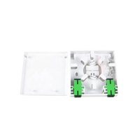 Boîtier de terminaison fibre optique mural FAT86, 2 ports SC SX, FTTH pour accès abonné intérieur et installation sur site