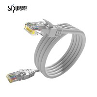 Cable de Red Ethernet Gigabit LAN CAT6 Azul de 1M de SIPU (PJ45), Cable de Conexión UTP Compatible con CAT5 y CAT5e