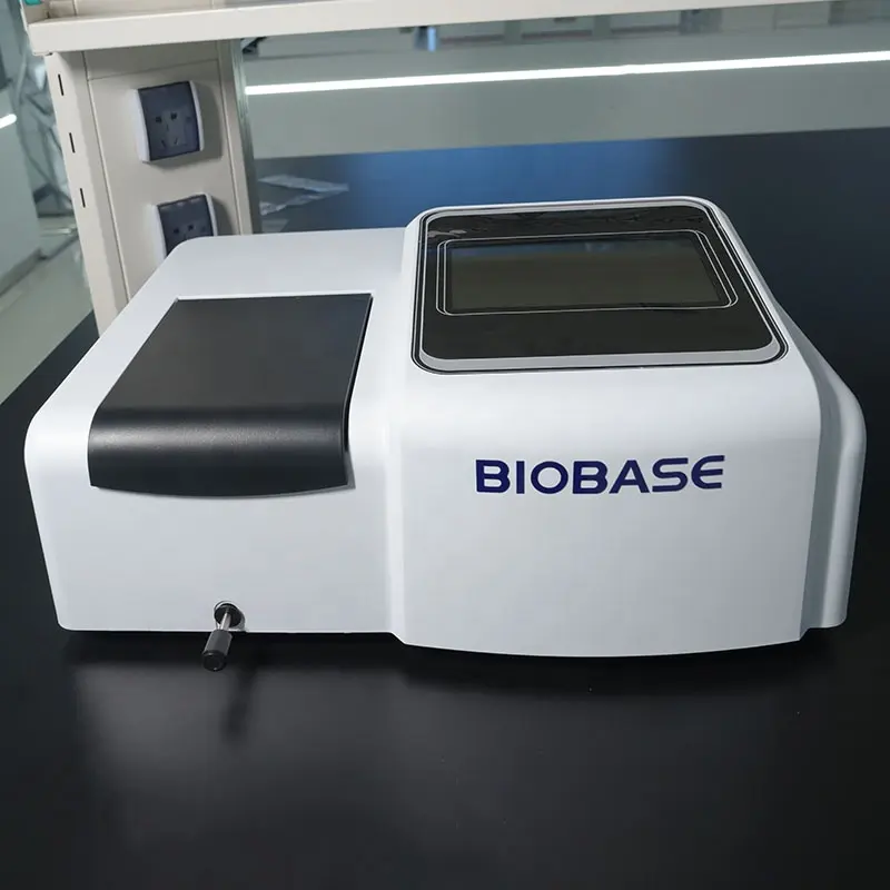 Biobase จีนห้องปฏิบัติการแบบพกพาที่มองเห็นได้สเปกโตรโฟโตมิเตอร์ LED เครื่องทดสอบสเปกตรัมแสงสเปกโตรมิเตอร์ลําแสงเดี่ยวสเปกโตรโฟโตมิเตอร์