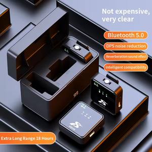 Sistema de Micrófono Inalámbrico SX63, Micrófono de Solapa, Micrófono Inalámbrico para Celulares Profesional para Vlogging y Streaming - Product Image 2