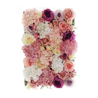 FPS009 Panneaux muraux décoratifs de fleurs artificielles en soie faits à la main pour mariage romantique, respectueux de l'environnement