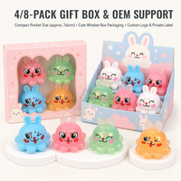 Jouet Squishy Lapin Coloré Mignon Anti-Stress pour Enfants et Adultes, Décoration de Crèche, Vente au Détail et en Gros