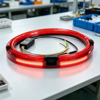 100cm evrensel kırmızı LED üçüncü fren lambası şeridi çok fonksiyonlu yanıp sönen durdurma sürüş uyarı ışığı yeni 12V oto araba güçlendirme