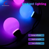 Guirlande lumineuse LED RGB TTL 80 mm pour la décoration des parcs et des centres commerciaux, tube artistique ciel étoilé, éclairage d'ambiance pour fêtes