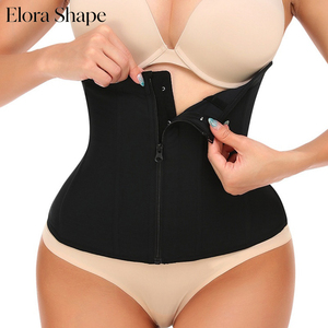 Buiktrainer met rits voor dames, hoge compressie, buikcontrole, afslankende shaperriem, plus size body shaper ondergoed - Product Image 1