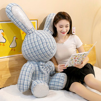 CHIQUE Adorable Lapin en Peluche Diamanté Brodé Personnalisable en Tissu Polyester Ultra Doux, Cadeau Anti-Stress pour Enfants
