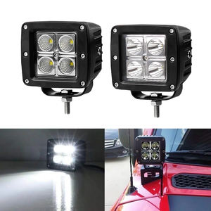 Accesorios cuadrados para coche, luz de trabajo Led de 16W, Luz <span class=keywords><strong>antiniebla</strong></span> auxiliar de inundación, luces de trabajo Led de 3 pulgadas y 4 pulgadas para camión, remolque, ATV - Product Image 1