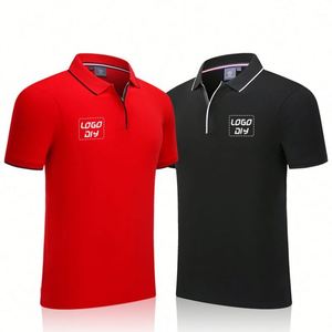เสื้อยืดเปล่าคุณภาพสูง ผ้าฝ้าย เสื้อยืดสไตล์เกาหลี แฟชั่นลำลอง เสื้อยืดปักโลโก้ เสื้อโปโลสำหรับผู้ชาย - Product Image 2