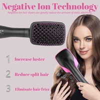 WAIKIL WL-8801 Sisir Pengering Rambut Udara Panas Terlaris, Sikat Pengering Rambut Elektrik, Pelurus Rambut Profesional, Alat Penata Rambut Sisir Udara Panas