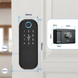 R5 Pro hợp kim nhôm thông minh Keyless khóa không thấm nước Đầu đọc dấu vân tay ttlock saudi app điều khiển từ xa đám mây cho gỗ ngoài trời - Product Image 1