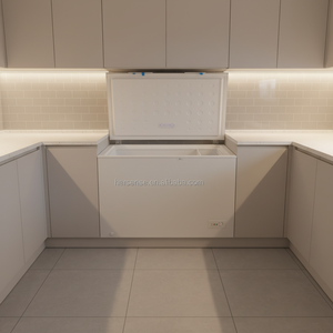 Congélateur coffre blanc BCD316 avec contrôle électronique de la température par LED, compresseur de congélation profonde, idéal pour garage, appartement, maison - Product Image 2
