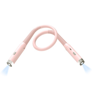 Lampe de lecture rechargeable pour le cou Lampe de lecture à LED mains libres pour chevet, camping, voyage, conception de soins oculaires à 3 niveaux de luminosité - Product Image 1