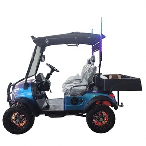 Voiturette de golf électrique tout-terrain surélevée 2 places couleur caméléon - Product Image 4