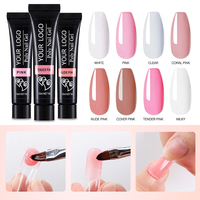 Vente en gros Extensions d'ongles en gel de construction en gelée rose personnalisées Constructeur d'ongles en gel dur pour ongles en poly