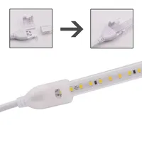 Connecteur de barre lumineuse haute tension 220v/110v, prise pour bande lumineuse LED, compatible avec les bandes lumineuses LED COB et SMD 2835 5050 5730