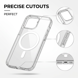Nouvelle coque de téléphone transparente en TPU+PC avec charge magnétique sans fil, antichoc et électro-plaquée pour 16/15/14/<span class=keywords><strong>13</strong></span> <span class=keywords><strong>Pro</strong></span> Max - Product Image 5
