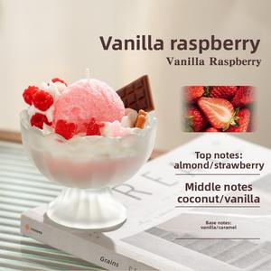 Figurine en cire aromatique en forme <span class=keywords><strong>de</strong></span> crème glacée - Statue en cire <span class=keywords><strong>de</strong></span> soja parfumée avec diffusion, adorable cône <span class=keywords><strong>de</strong></span> crème glacée pour la décoration - Product Image 2