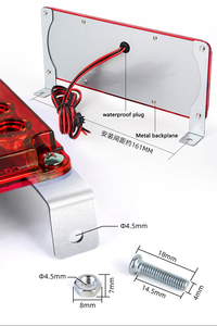 Đèn pha LED siêu mỏng cho xe ô tô và SUV 12V 24V <span class=keywords><strong>220V</strong></span> đèn <span class=keywords><strong>flash</strong></span> luân phiên cảnh báo ánh sáng màu đỏ và màu xanh chướng ngại vật tín hiệu ánh sáng - Product Image 4