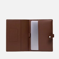 Housse pour ordinateur portable en cuir vegan, porte-documents de voyage, organiseur de technologie, porte-documents de bureau en cuir