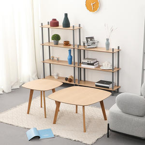 Solid Wood <b>Coffee</b> <b>Table</b> Set Modern Minimalist Style For Living Room Nordic Design - Product Image 2