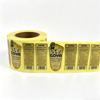 Étiquettes autocollantes personnalisées imprimées en CMJN pour aliments Pure-easy |   Étiquettes autocollantes en vinyle imperméables à l'huile d'olive extra vierge