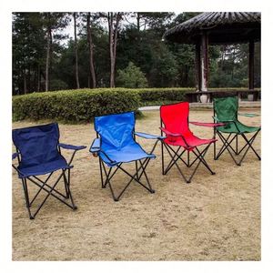 Chaise pliante d'extérieur personnalisée en tissu Oxford, vente en gros, chaises de plage portables et pliables pour le camping - Product Image 1