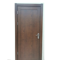 Portes d'intérieur en WPC au design moderne, panneau creux en couleur naturelle, vendu en usine, vente chaude par extrusion