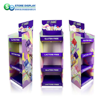Comestibles Comida Dulces Snack Estante de exhibición de plástico personalizado Proveedor Tienda Exhibición Marca Modelo SDNLPMK01