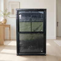 Fenêtres à double battant de style américain Meidoor MD83, dimensions personnalisées, cadre en aluminium à rupture de pont thermique avec serrure de sécurité