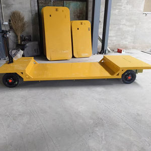 फ्लैट ट्रक उपकरण लॉजिस्टिक्स इलेक्ट्रिक गोदाम चार पहिया पैलेट कार्गो गोदाम मंच ट्रॉली - Product Image 2