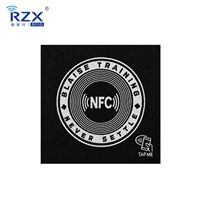 Étiquette tissée NFC personnalisée pour vêtements, étiquette textile intelligente pour l'engagement de la marque, l'interaction avec les consommateurs et le marketing numérique