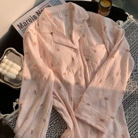 Vêtements de nuit pour femmes en gaze 100 % coton, toutes saisons, avec coussinet, nouvelle couleur, vêtements d'intérieur, vente en gros disponible