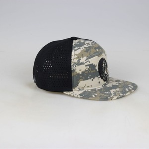 Casquette Snapback Performance Personnalisée à 6 Panneaux, Casquette Snapback en Polyester à Trou Découpé au Laser Imperméable à Séchage Rapide - Product Image 2