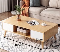 Dareko 2025 en bois minimaliste de haute qualité moderne Style Simple Design Unique meubles d'appartement Table basse en bois naturel