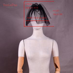 युवा महिलाओं के लिए एक नया डबल लेयर्ड वाला ब्लैक शॉर्ट घूंघट महिलाओं के लिए एक नया डबल लेयर ब्लैक शॉर्ट घूंघट - Product Image 6