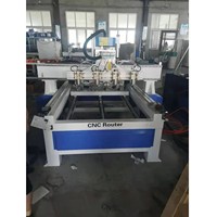 Meilleures ventes 2026 : Machine de sculpture rotative 1 à 4 têtes, Machine de gravure à 4 têtes (2.2kW*4) pour le travail du bois et l'artisanat, Graveur de relief