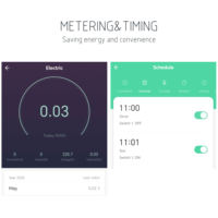 Multiprise intelligente Wi-Fi Tuya avec 2 ports USB, 4 prises CA 16A, interrupteur d'éclairage électrique multiple français, prise de courant intelligente EU
