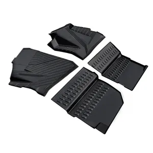 Pièces et accessoires Yongjin ATV/UTV Tapis de sol en TPE à rangée avant et arrière pour Polaris RZR XP 4 1000 2024 année