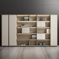 WJG-221X Armoire de classement de bureau moderne en acier avec éclairage et rangement pour bureau de direction - Usage commercial