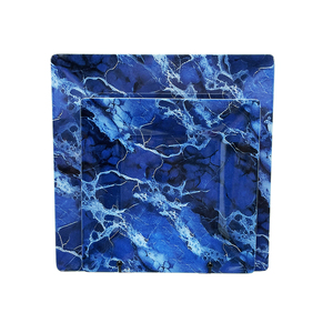 Plato cuadrado de melamina para <span class=keywords><strong>pasta</strong></span> de alta calidad de 8 pulgadas, diseño moderno con estándares personalizados, platos de cena duraderos - Product Image 1