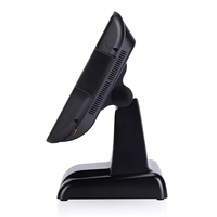 Monitor Táctil Todo en Uno POS de 15 y 17 Pulgadas para Restaurante y Supermercado, Monitor Táctil Impermeable con Soporte