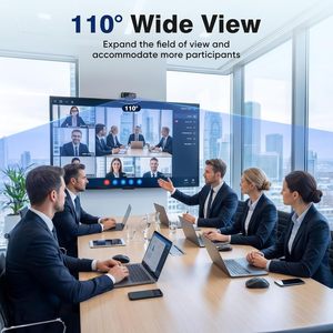 Cámara <span class=keywords><strong>Web</strong></span> USB Profesional 1080P Full HD CMOS con Micrófonos Dobles con Cancelación de Ruido y Cubierta Deslizante de Privacidad para Portátil - Stock - Product Image 6