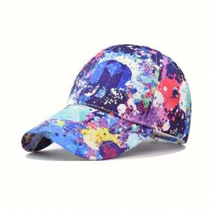 Nouvelle Casquette de Baseball Colorée Style Graffiti pour Activités de Plein Air, Sportive et Urbaine, avec Logo Personnalisé, en Tissu Standard - Product Image 1