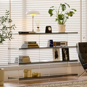 Estantería multifuncional de estilo moderno, estante de almacenamiento acrílico para librería de exhibición con marco elegante - Product Image 4