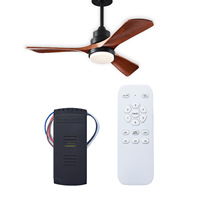 Interruptor Inteligente para Ventilador de Techo con Control por Voz a través de WiFi, Temporizador, Regulable, Alto/Bajo Voltaje, Motor, Control Remoto, Pantalla IPS para PC, Estándar Estadounidense