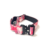 Collier pour chien en néoprène et nylon doux et confortable, à motif imprimé personnalisé, avec boucle en métal