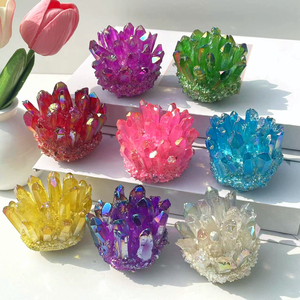 <span class=keywords><strong>Prix</strong></span> d'usine, cristal de <span class=keywords><strong>quartz</strong></span> aura <span class=keywords><strong>fantôme</strong></span> violet vert rouge Reiki, amas de cristal pour la décoration de la maison - Product Image 1